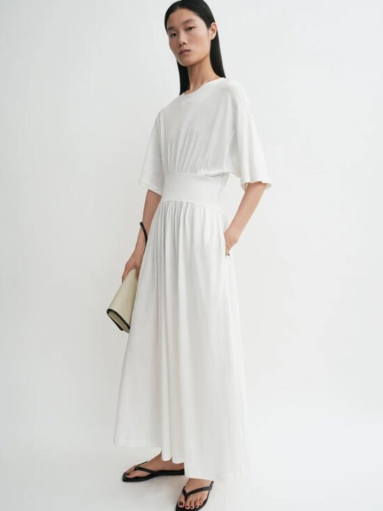 Toteme Dresses & Skirts - TOTEME WHITE COTTON MAXI DRESS SMALL ($690) NEVER WORN!!